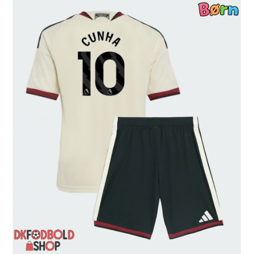 Manchester United Matheus Cunha #10 Tredje trøje Børn 2026-27 Kort ærmer (+ korte bukser)